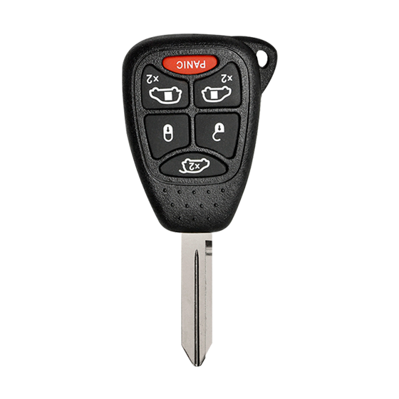 Metallo PREMIUM For  Chrysler-Dodge-Jeep  6-Button M3N-5WY72XX  Small Buttons Remote Head Key Shells (T)