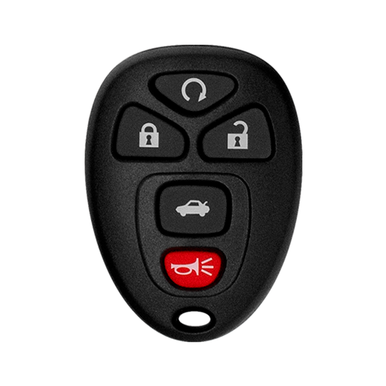 For GM 2004-2012  5-Button KOBGT04A (PN:GM227335245) w/Trunk & Rmt Start 315Mhz Keyless Entry Remote