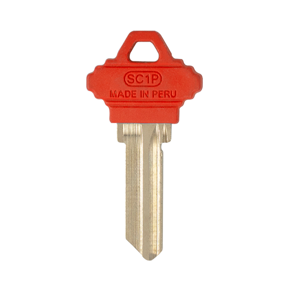SC1  Red Residential Plastic Head Key