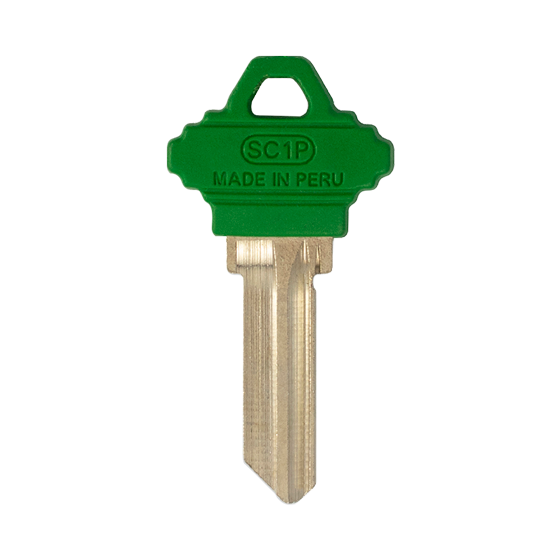 SC1  Green Residential Plastic Head Key