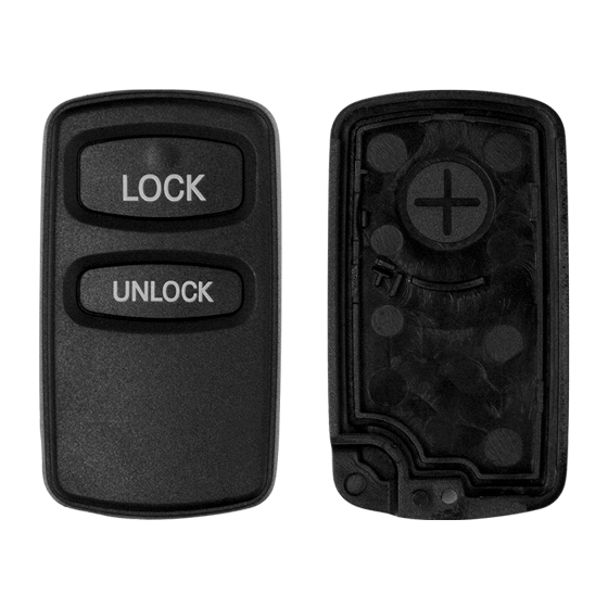 For Mitsubishi 2-Button Keylesss Entry Remote Shell