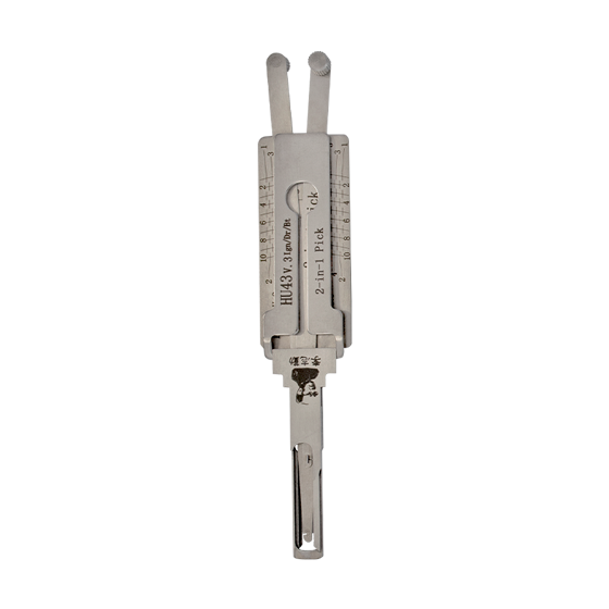 Original Lishi 2 in 1 for  Pontiac GTO  HU43  V.3  Ign/Dr/Bt