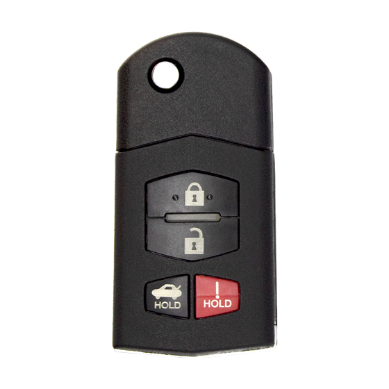 For Mazda 3/Mazda 6/Speed3/Miata/MX5 2006-2015 4-Button  BGBX1T478SKE125-01 (PN:BBM4-67-5RY) w/Trunk  315Mhz Remote Flip Key  (B)