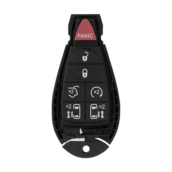 Metallo PREMIUM For  Chrysler 7-Button    IYZ-C01C Fobik  Smart Keys Shells  (T)