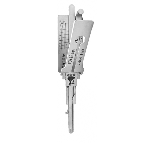 Original Lishi 2 in 1  8-Cut for   Toyota TOY43 Ignition