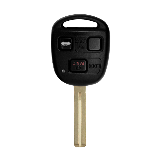 For Lexus 1998-2005  3-Button HYQ1512V LONG Blade  (4C-Chip)   w/Trunk  Remote Head Key