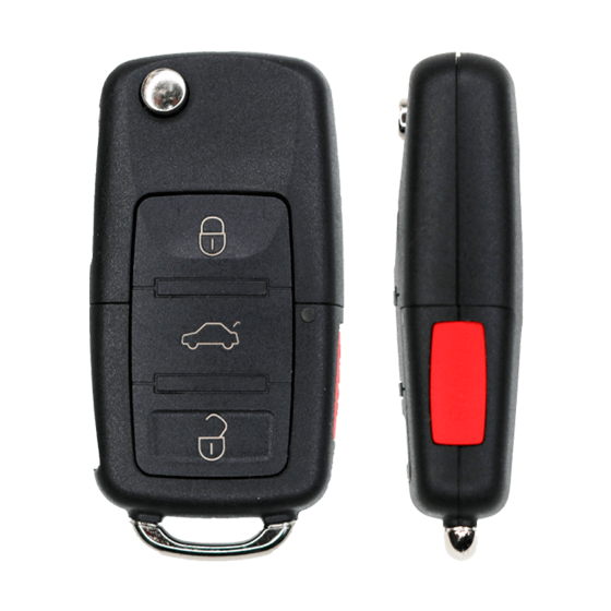 For Volkswagen 2006-2010 4-Button NBG92596263 (PN:1K0959753H)  w/Trunk HU66 Blade  315Mhz Remote Flip key