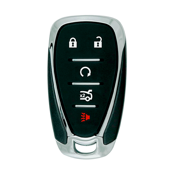 For  Chevrolet 5-Button HYQ4EA /HYQ4AA   w/Trunk & Rmt Start  HU100 Blade  Smart Keys Shells