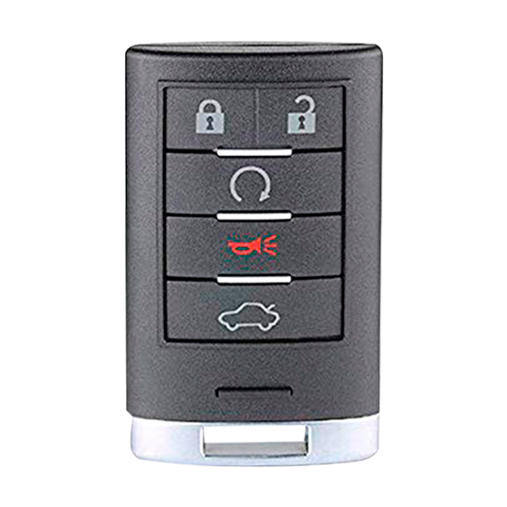 For Cadillac CTS-STS 2008-2014 5-Button M3N5WY7777A (PN:25943676/25943677) w/Trunk & Rmt Start 315Mhz Smart Key