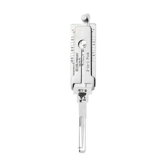 Original Lishi 2 in 1  8-Cut  for  Ford   HU198