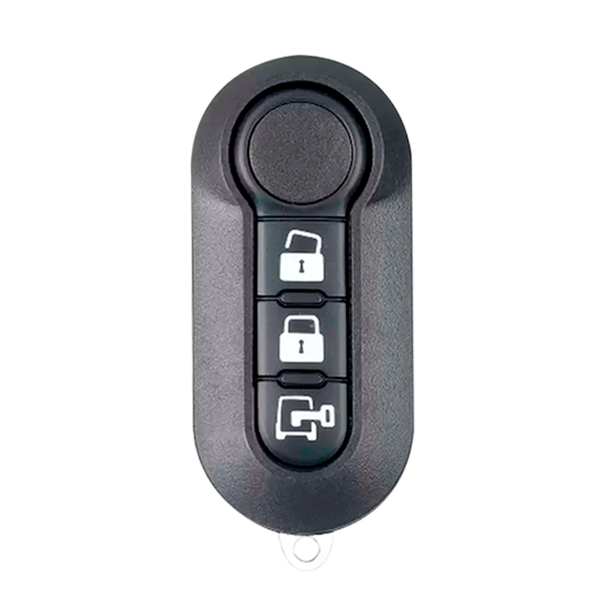 For Fiat 2012-2016  3-Button  LTQF12AM433TX  Delphy Sistem  w/Trunk  Remote Flip Key