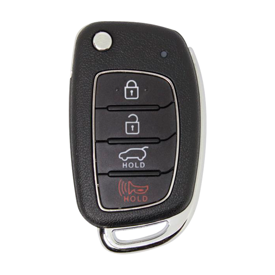 For Hyundai Santa Fe 2013-2016 4-Button  TQ8-RKE-3F04 (PN:95430-4Z100/9540-4Z101)  w/Hatch  & Liftgate 315Mhz  Remote Flip Key (E )