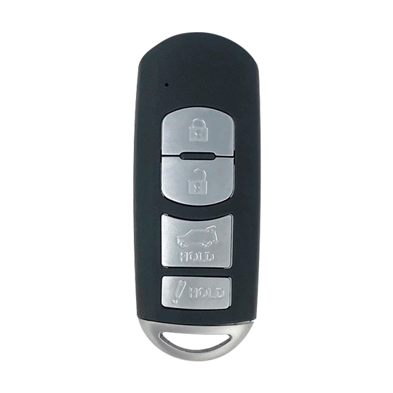 For Mazda CX5-CX9 2016-2019 4-Button WAZSKE13D02 (PN:TKY2-67-5DY)  w/Hatch MZ31 Blade 49 Chip Hitag PRO (NCF29A4V) 315Mhz Smart Key