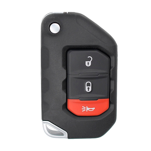 Metallo PREMIUM For  Jeep Wrangler 3-Button OHT1130261  Smart Keys Shells  (T)