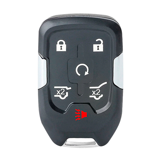 Metallo PREMIUM For  Chevrolet   (SUV's) 6-Button HYQ1EA  w/ Hatch Window Smart Keys Shells   (T)