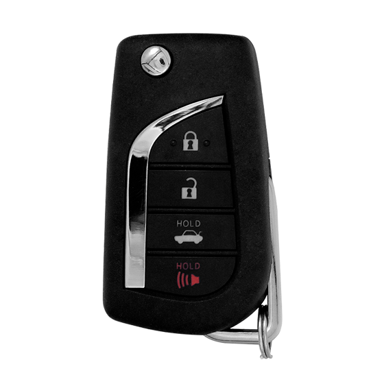 Metallo PREMIUM For Toyota 2018-2023   4-Button HYQ12BFB w/Trunk Flip key Shells  (T)