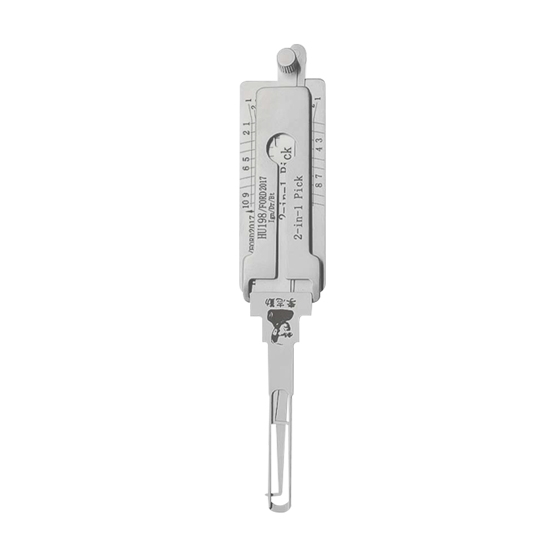 Original Lishi  2 in 1  10-Cut  for  Ford -2017  HU198    Ign/Dr/Bt