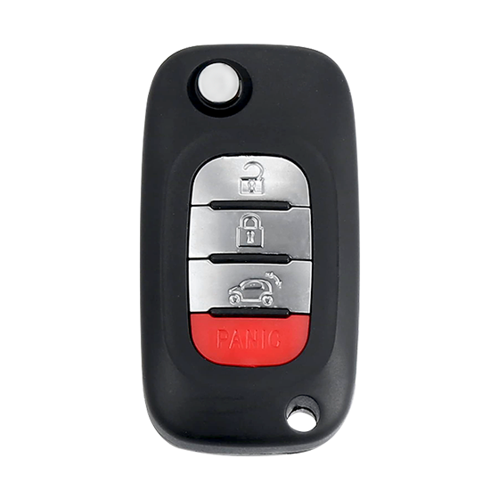 For Smart Fortwo-Forfour 2015-2017 4-Button CWTWB1G767   w/Hatch VA2 Blade  Philips 47  433Mhz Remote Flip key