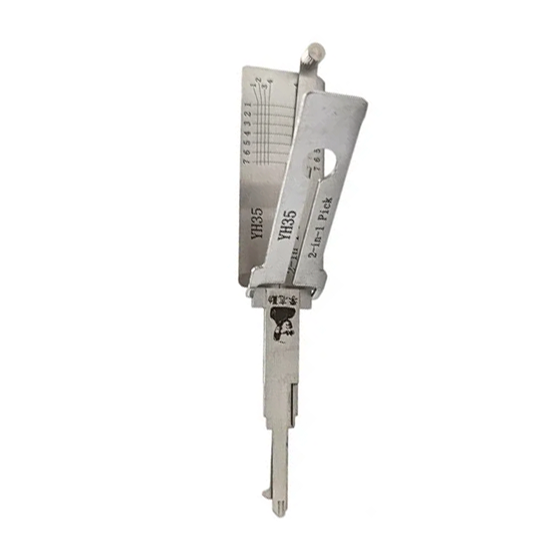 Original Lishi 2 in 1 7-Cut  for  Yamaha YH35-YM64-YM63R Magnetic     Dr/Bt  (Anti-Glare)