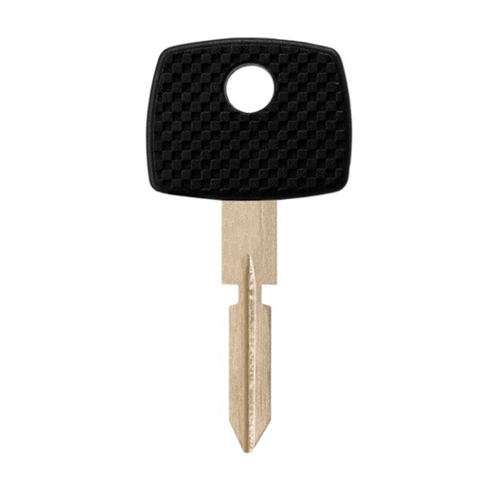 For Mercedes-Benz  HU39 Blade 4-Track (44 Chip)   GENERIC Transponder Key  w/AFT Chip (E )